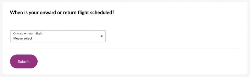 Sample UI, pick-from-list question Sample UI, pick-from-list question